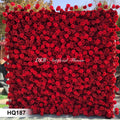 2025 popular propose wedding flower wall red silk rose 3d flower wall backdrop 8ft x 8ft Free Shipping
