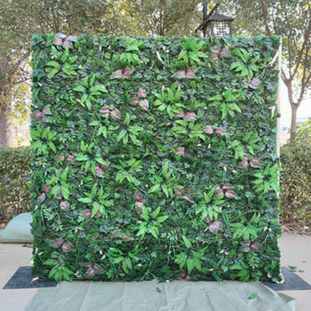 Artificial Flower Factory Custom Vine Flower Wall Greenery Cloth Roll up Artificial Flower Double Wall Glass Cup Free Shipping