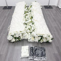 Artificial Flower Manufacturer Wholesale White Rose Zipper 8x8 Colorful Artificial Flowers Wall Panels Free Shipping