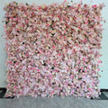 Custom 3D Cloth Flower Wall Wedding Artificial Silk Rose Flower Wall Panel Backdrop Decorative Artificial Flower Wall Free Shipping
