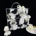 Custom Artificial Flower Gift Anniversary Gift Square Flower Arrangement High End Modern Clear Acrylic Flower Box for Girlfriend - Free Shipping
