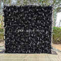 2024 Black Roses Pamaps Flower Wall Background Party Events Decorations Flower Wall 8ft X 8ft Fabric Roll-up-flower-wall Free Shipping