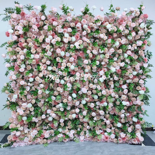 2024 Silk Flower Wall Arrangement Centerpieces for Wedding Backdrop Flower Wall 8\*8ft Custom High Quality Silk Flower Free Shipping