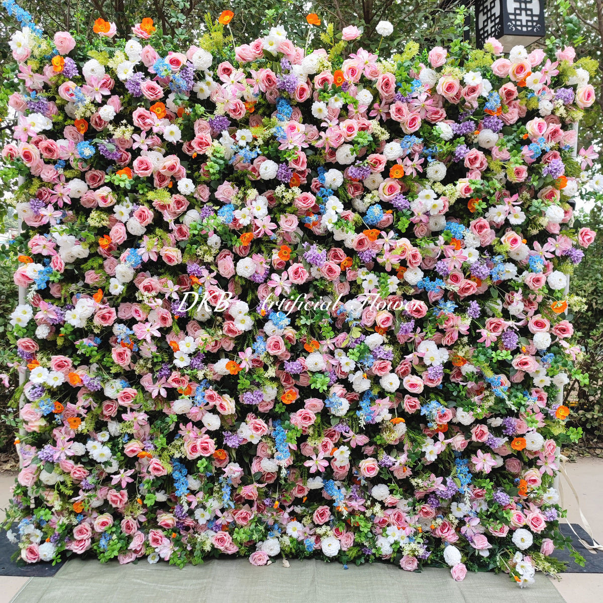 Artificial Factory New Design Flower-wall-backdrop Panels Silk Real Touch Photo Booth Backdrop Flower Wall Free Shipping