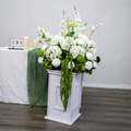 Crafts Hot Selling Simulation Flower Arrangement White and Green Artificial Aisle Flower for Wedding Party Altar Decoration - Free Shipping