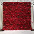 Customized Flower Wall of Artificial Red Rose Floral Panel Flower Wall Backdrop Free Shipping