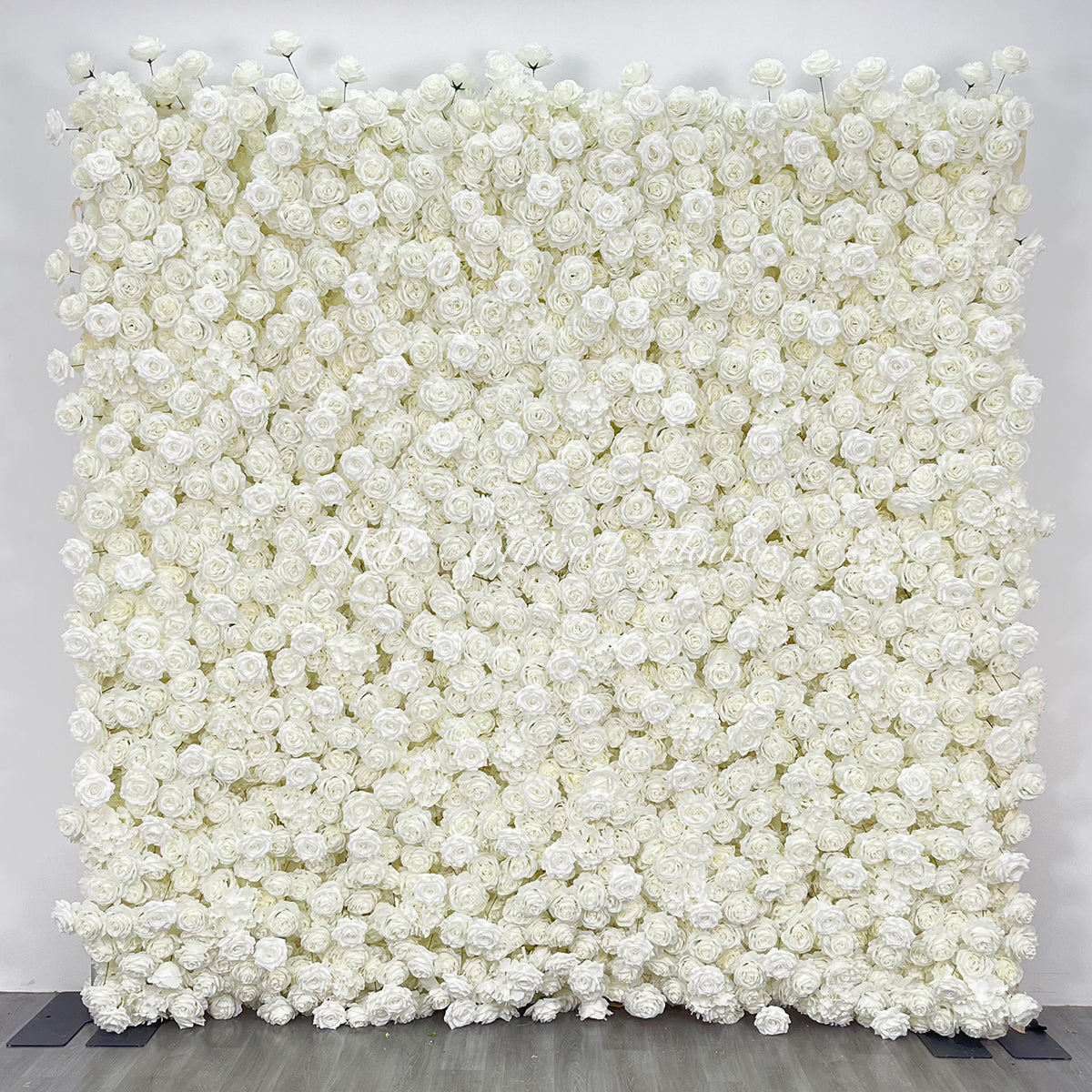 Customized High Quality Wedding Ornaments Decoration White Artificial Artificial Floral Decoration Flowers Floral Wall Free Shipping