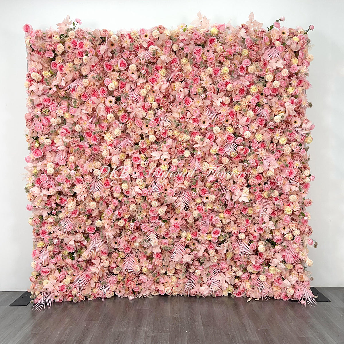Decorative Silk Flower Arrangement Supplies Artificial Rose Hydrangea Stage Event Wedding Flower Wall Background Free Shipping