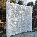 Factory Custom High Quality Artificial Wall Panel Blooming Flowers Plants Flower Wall Deco White+flower+wall Free Shipping