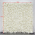 Factory Wholesale Large 3d Zipper Wedding Stage Floral Wall Backdrop 8ft X 8ft White Rose Flower Wall Free Shipping