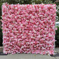 Hot Selling Decorative 5D pink Artificial Flower Wall Panel Backdrop Artificial Wall Flowers with Best Price Free Shipping