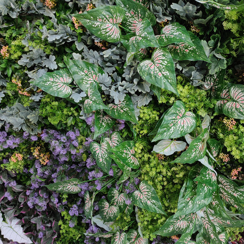 Lifelike Green Plant Artificial Flower Wall for Wedding Background Free Shipping