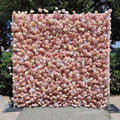 Very Popular Luxury 5D pink Background Decorative Flower Wall for Wedding Decoration Free Shipping