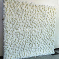 Wedding Ivory White Flower Wall Backdrop 8ft X 8ft Artificial White Rose Flower 5d Wall Free Shipping