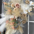 Wholesale Customized Wedding Party Decor Flower Row Pink Artificial Hanging Floral Arch Flower Arrangement Free Shipping