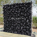 Factory Custom Flower Wall Panels 40x60 210x240 Black Silk Rose 8x8 Roll up Wall Small Flower Decor Free Shipping