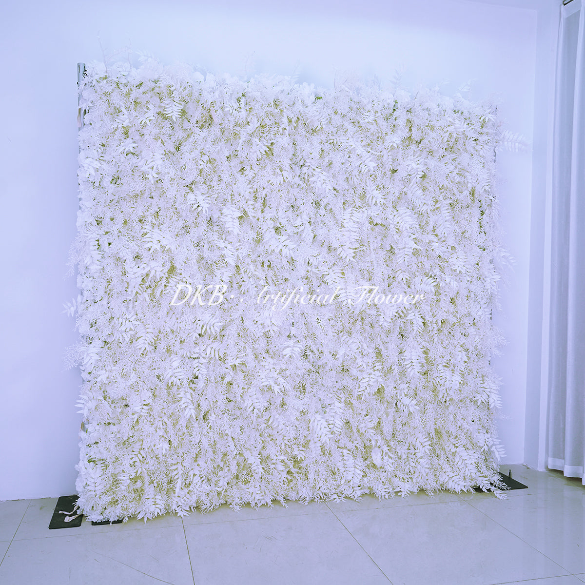 Factory Supply Wedding 3D Cloth Back White Peony Rose Flower Wall Roll up Floral Wall for Wedding Event Party Decoration Free Shipping