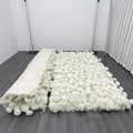 Factory Wholesale Artificial Flowers Decorative Wedding Party Wall Decorations White Rose Flower Wall Backdrop 8ft X 8ft Free Shipping