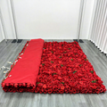 Floral Wall Decoration 8\*8ft Backdrop Red Artificial Rose Peony Artificial Flower Wall High Quality Simulated Silk Rose Wall Free Shipping