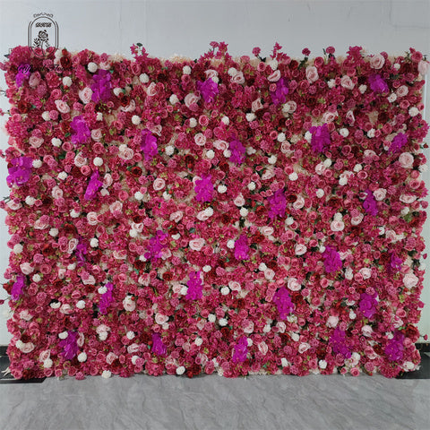 Flowers Wedding Decor Flowerwall Artificial Panel Decoration Custom Floral Rose Backdrops Events Flower Wall Backdrop Free Shipping