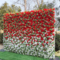 Graduation Artificial 3D Rolled up Hotel Home Decoration Wedding Party Ceiling Decorative Blush Red Flower Wall Free Shipping