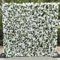HQ025 Factory Custom 5d Flower Wall Wedding Decoration Rose 8\*8 Roll up Zipper Flower Wall for Party Free Shipping