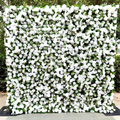 HQ025 Hot Sale 3d Green Flower Panel Backdrop Rose Peony 8\*8 Roll up Zipper Wedding Flower Wall Decoration for Party Free Shipping