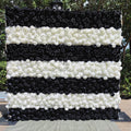 HQ219 Fashion Design 5d Flower Wall Decoration Rose 8\*8 Roll up Zipper Flower Wall for Party Free Shipping