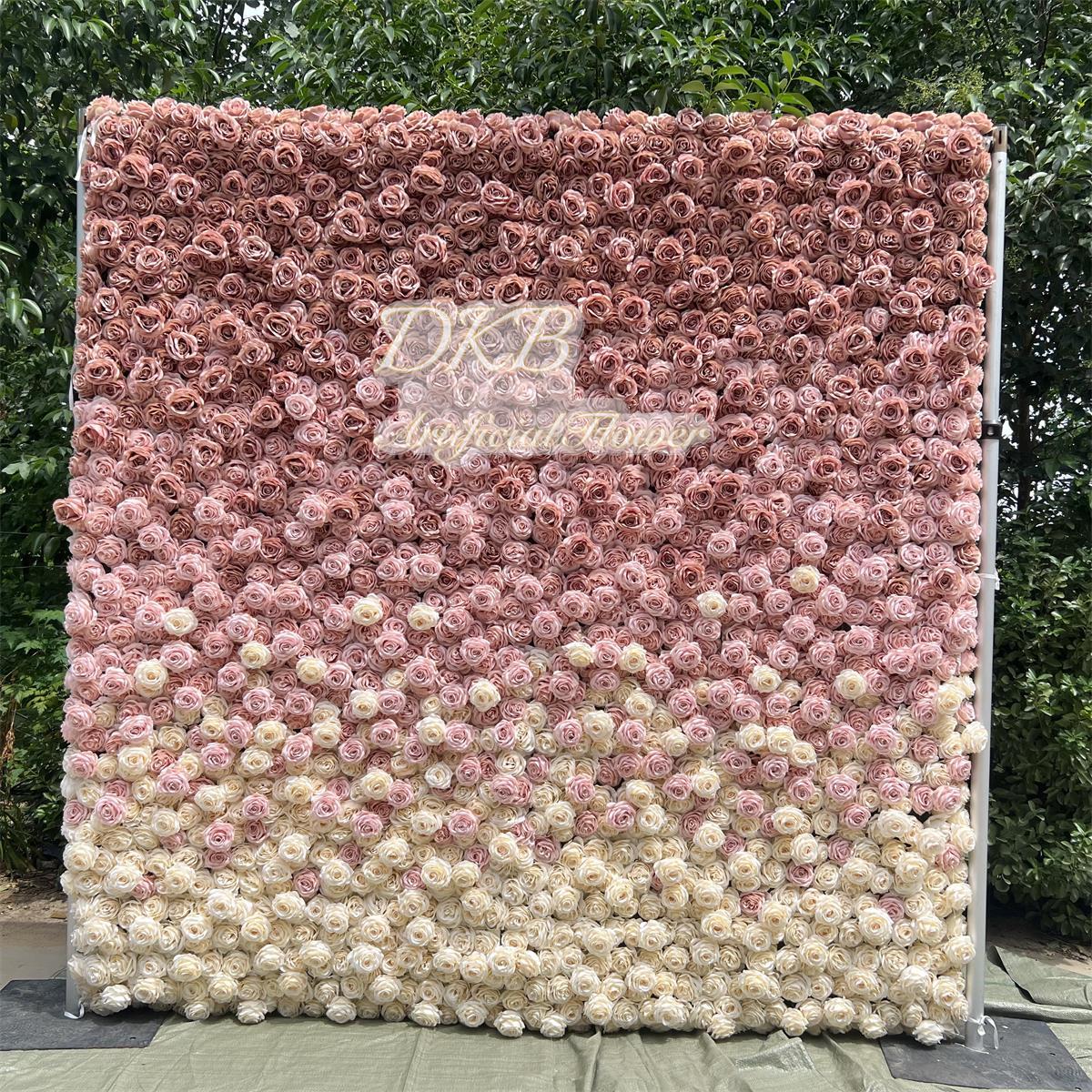 Manufacturer Wholesale Flower Wall Wedding Background Decoration Party Event 8D Simulation Artificial Flow Free Shipping