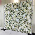 Roll up Artificial Silk Peony Rose Flower Wall Backdrop Panel Wedding Decoration White Pink Flower Wall Free Shipping