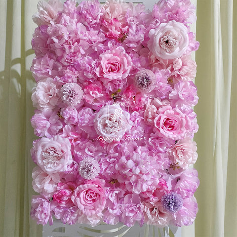 Wedding Simulation Flower Wall Rose Hydrangea Peony Background Decoration Custom Artificial Flowers Factory Direct Sale Free Shipping