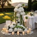 White Green Artificial Hydrangea Anthurium Flower Runner 80*50cm Flower Arrangement for Wedding Event Decor Rental Business - Free Shipping